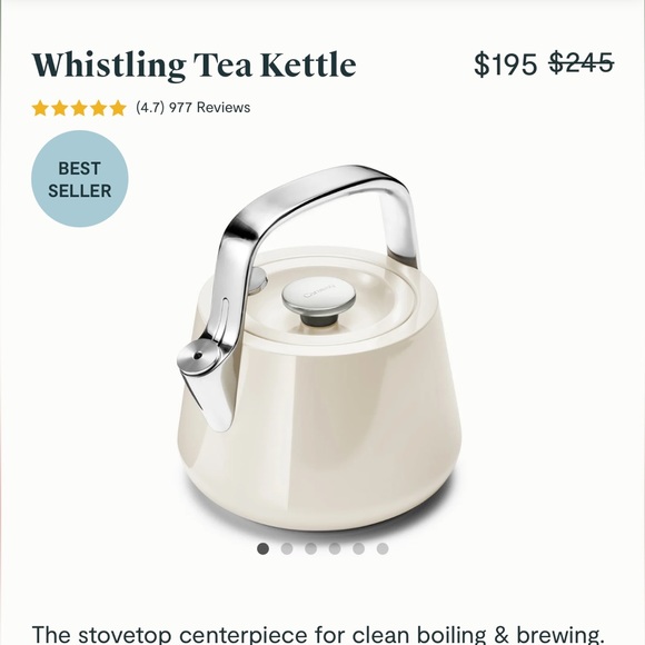 Caraway whistling tea kettle - Picture 2 of 7